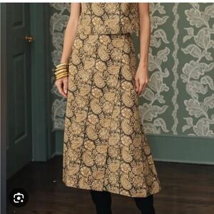 Julia Amory Park Avenue Skirt in Loon Paisley XS